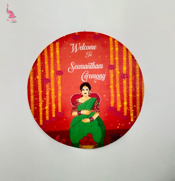 Valakapp Red Floral Popup Backdrop