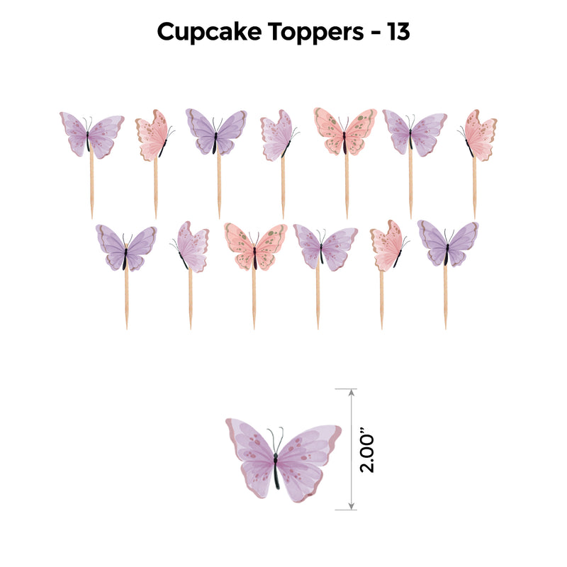 Butterfly Peach and Lavender Popup Luxury Package