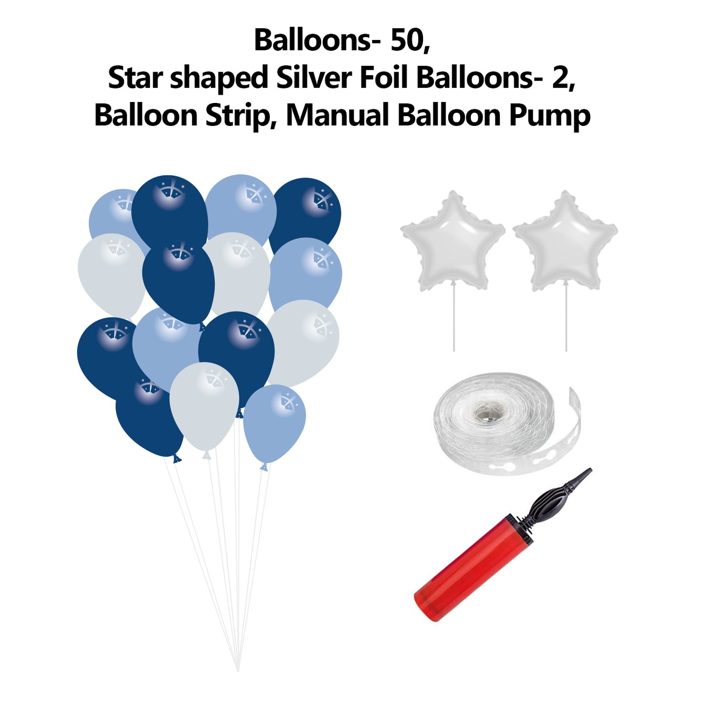 Butterfly Blue and Silver Popup Premium Package