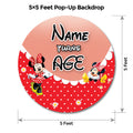 Minnie Mouse Red Popup Backdrop