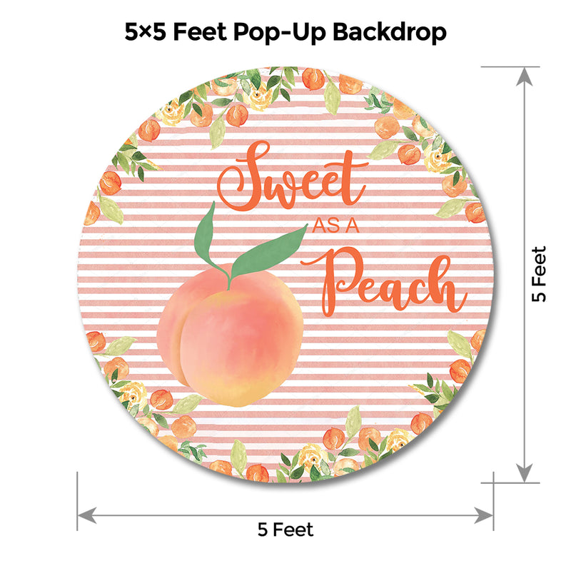 Peach Popup Backdrop