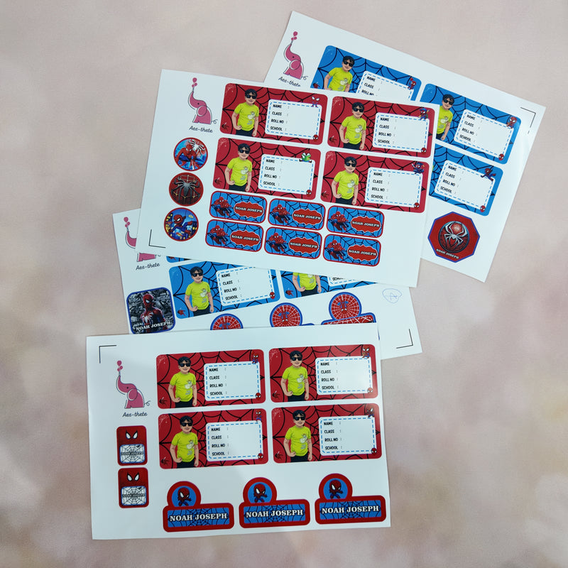 Personalised Waterproof Kids Name Slips & Sticker Labels