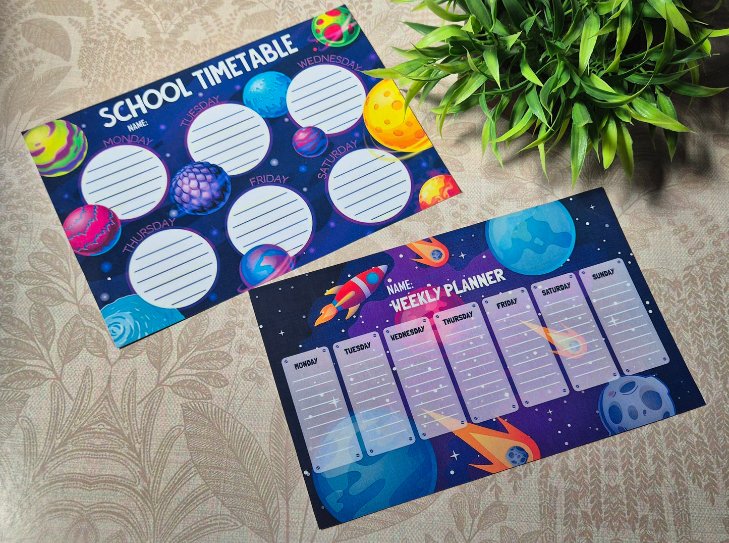 Kids Time Table Table and Weekly Planner