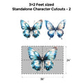Butterfly Blue and Silver Popup Luxury Package