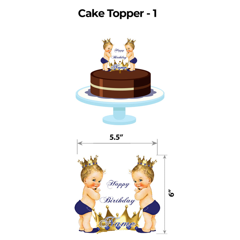 Prince Blue and Gold Popup Premium Package