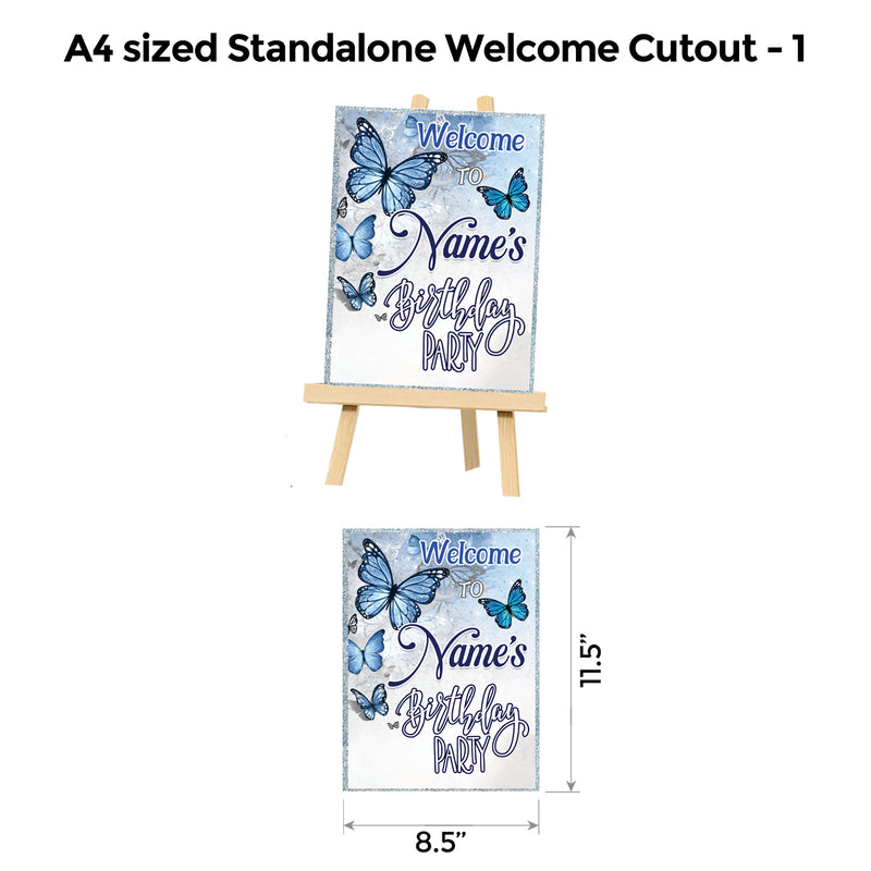 Butterfly Blue and Silver Premium Package