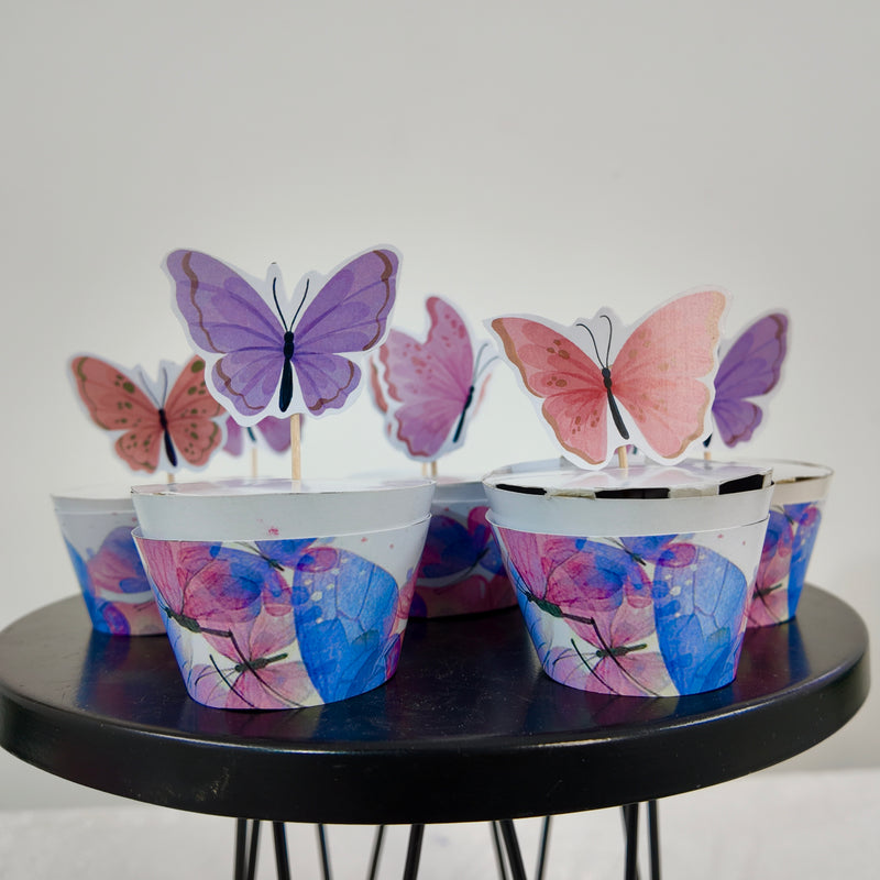 Butterfly Peach and Lavender Popup Premium Package