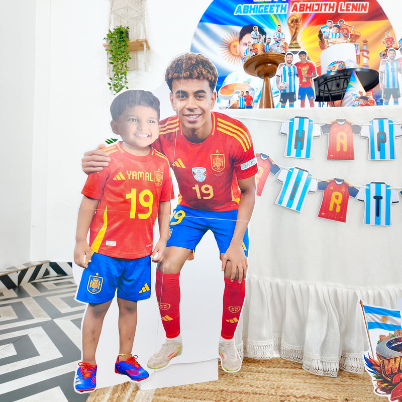 Football Messi and Lamine