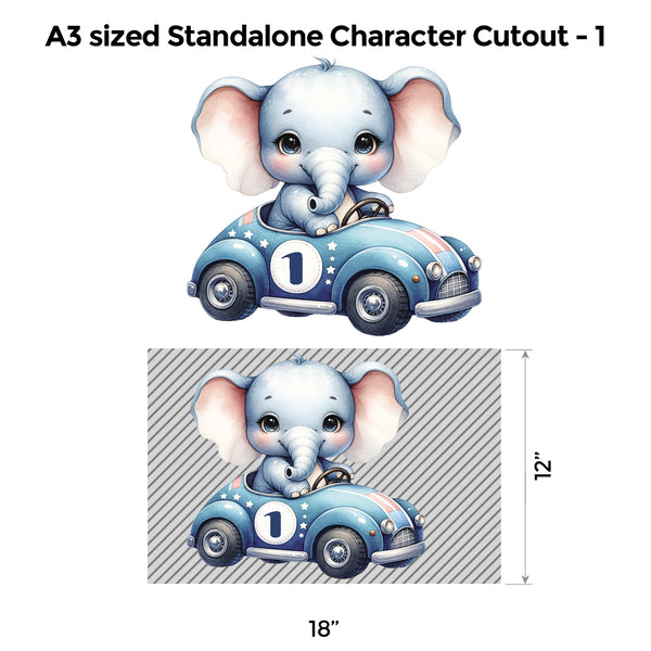 Elephant Blue and Grey Popup Luxury Package
