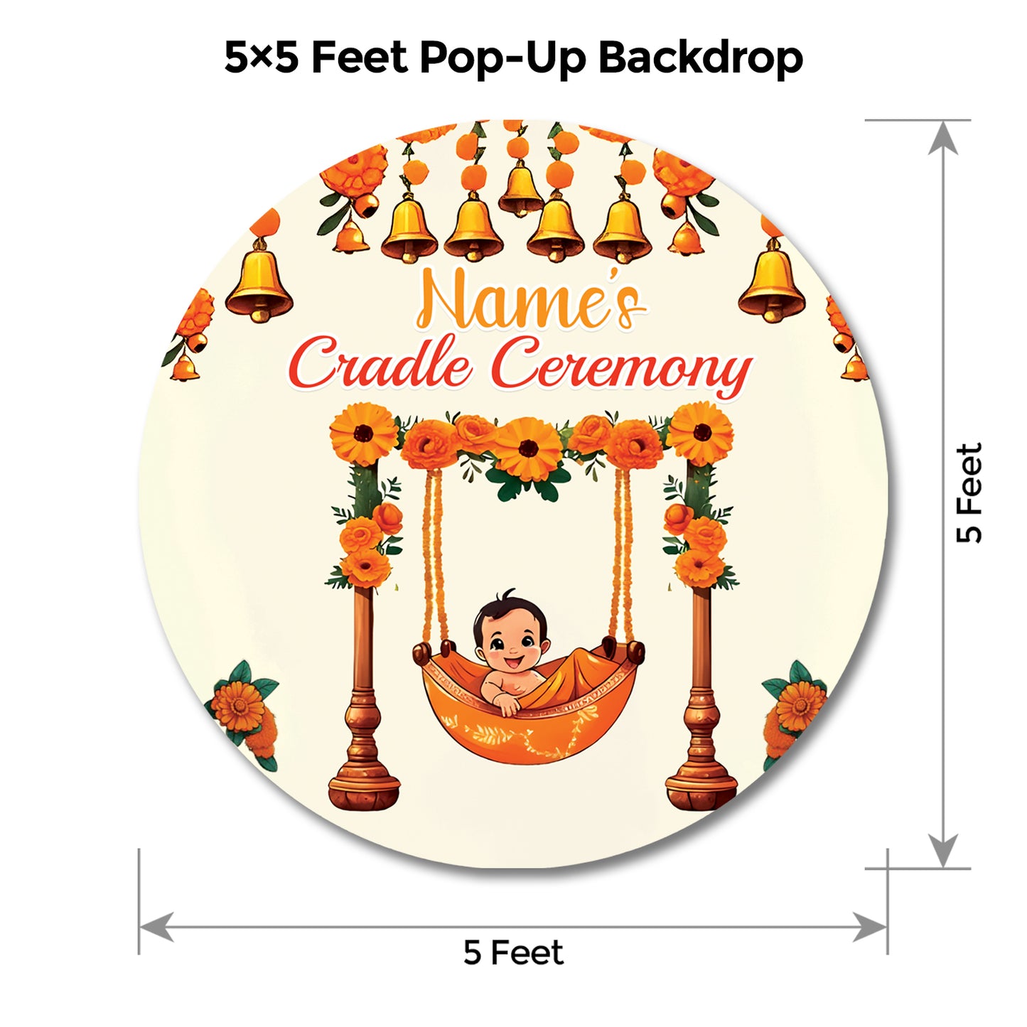 Cradle Ceremony Popup Backdrop