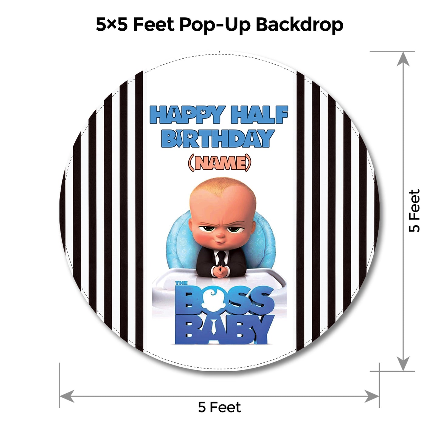 Boss Baby Boy Popup Backdrop