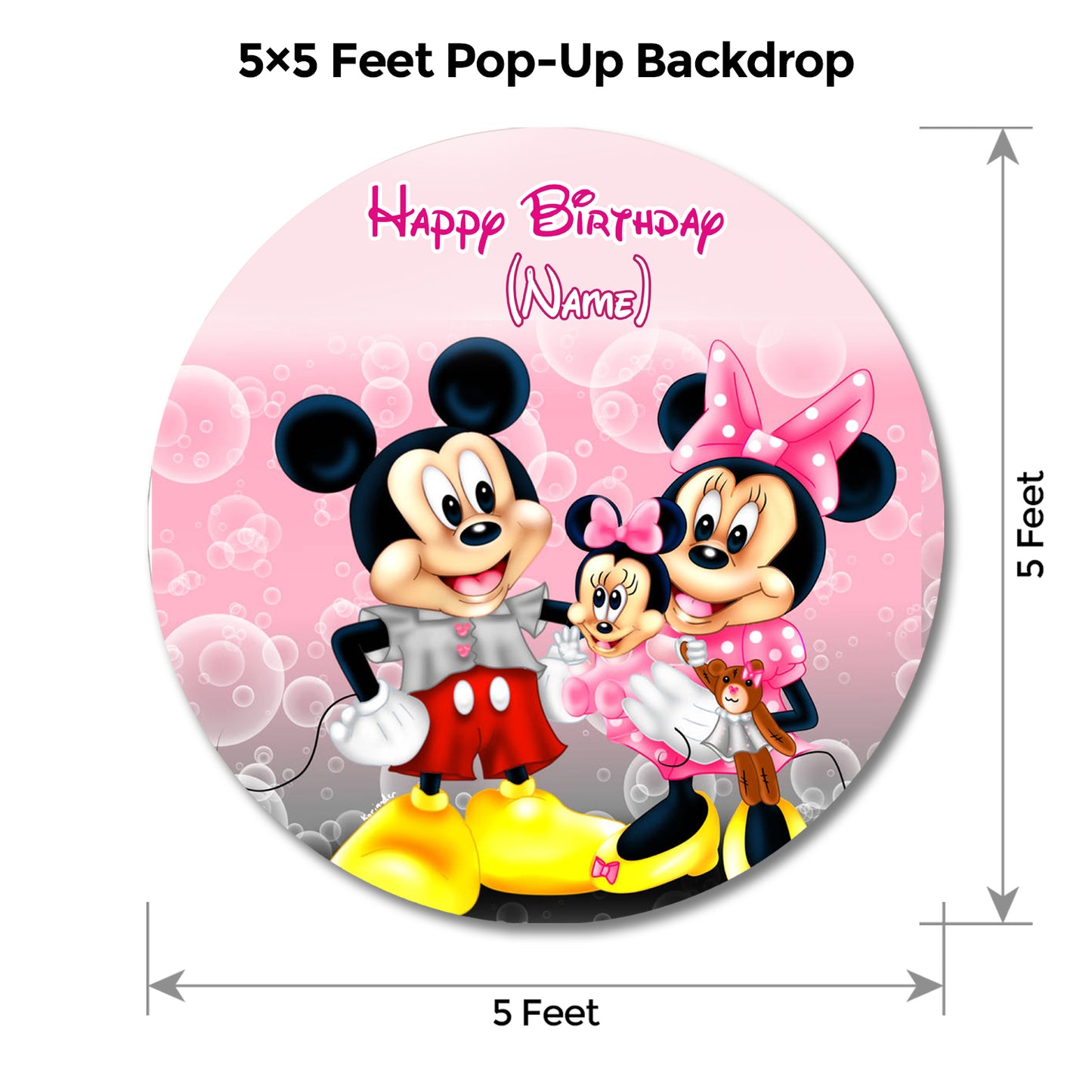 Baby Minnie Mouse Popup Backdrop