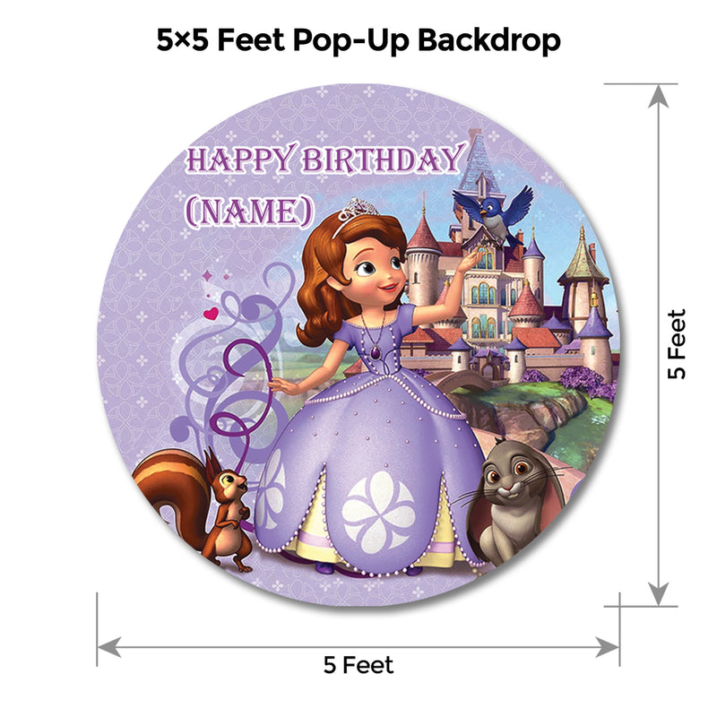 Princess Sofia Popup Backdrop