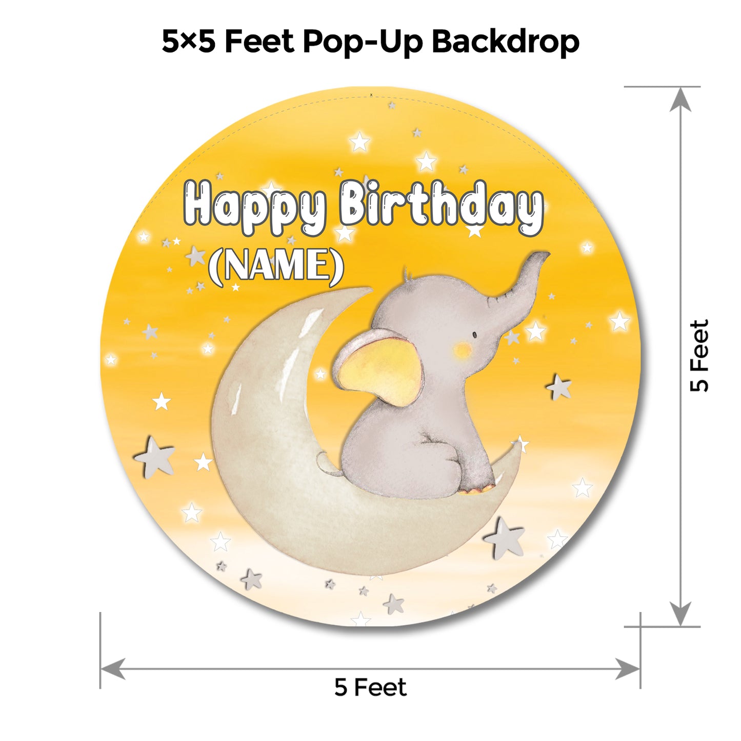 Elephant Yellow and Grey Popup Premium Package