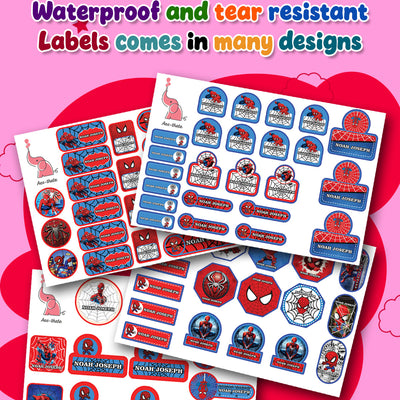 Personalised Waterproof Kids Sticker Labels