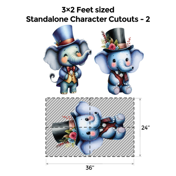 Elephant Blue and Grey Popup Luxury Package