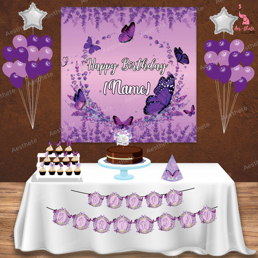 Butterfly Lavender Floral Classic Package