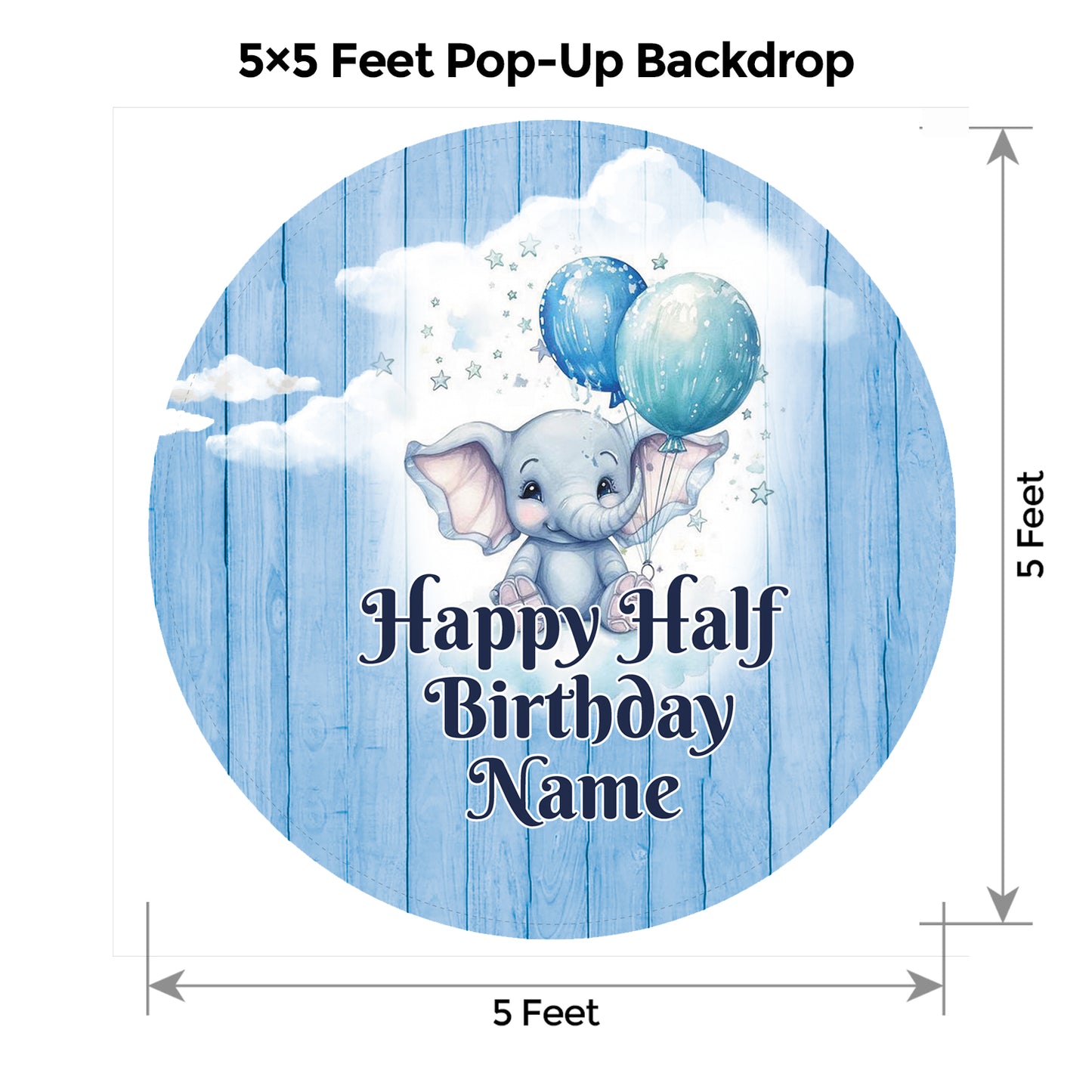 Elephant Blue and Grey Popup Classic Package