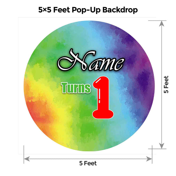 Rainbow Popup Backdrop