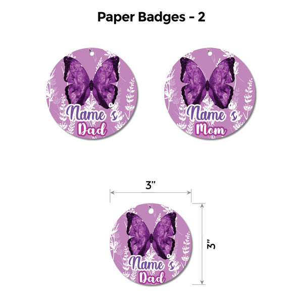 Butterfly Lavender Floral Popup Premium Package