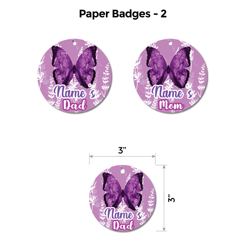 Butterfly Lavender Floral Popup Premium Package