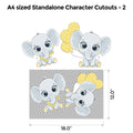Elephant Yellow and Grey Popup Luxury Package