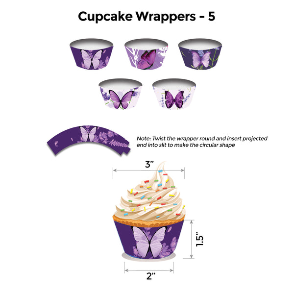 Butterfly Lavender Floral Popup Premium Package