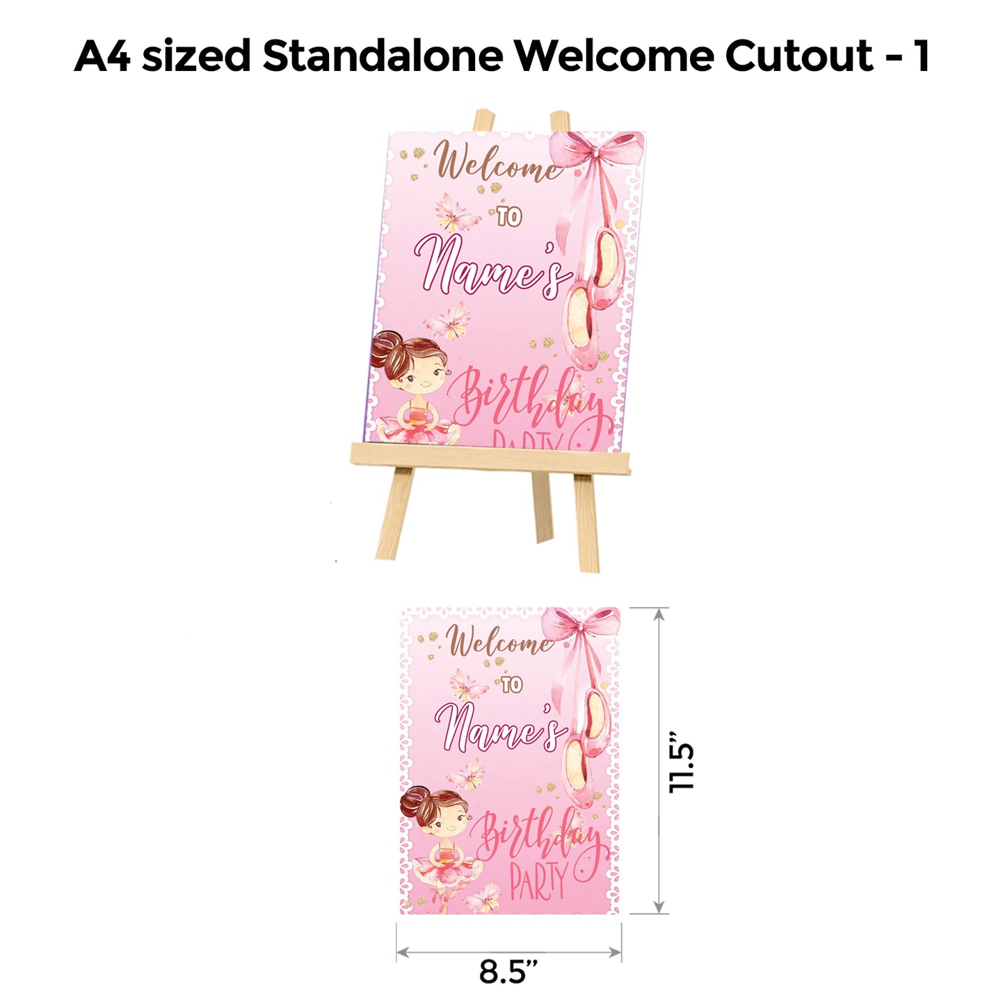 Baby Ballet Pink Popup Premium Package