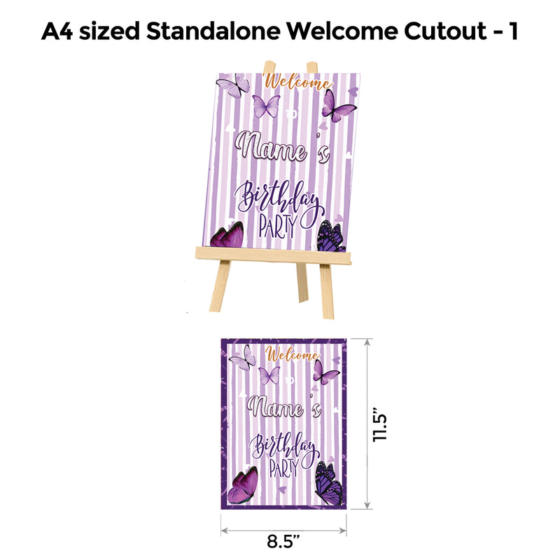 Butterfly Lavender Floral Popup Premium Package