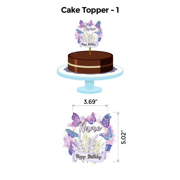 Butterfly Lavender Floral Popup Premium Package