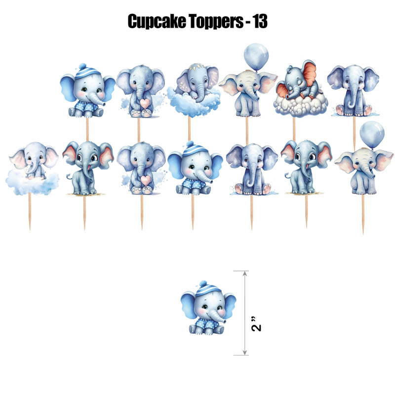 Elephant Blue and Grey Popup Luxury Package