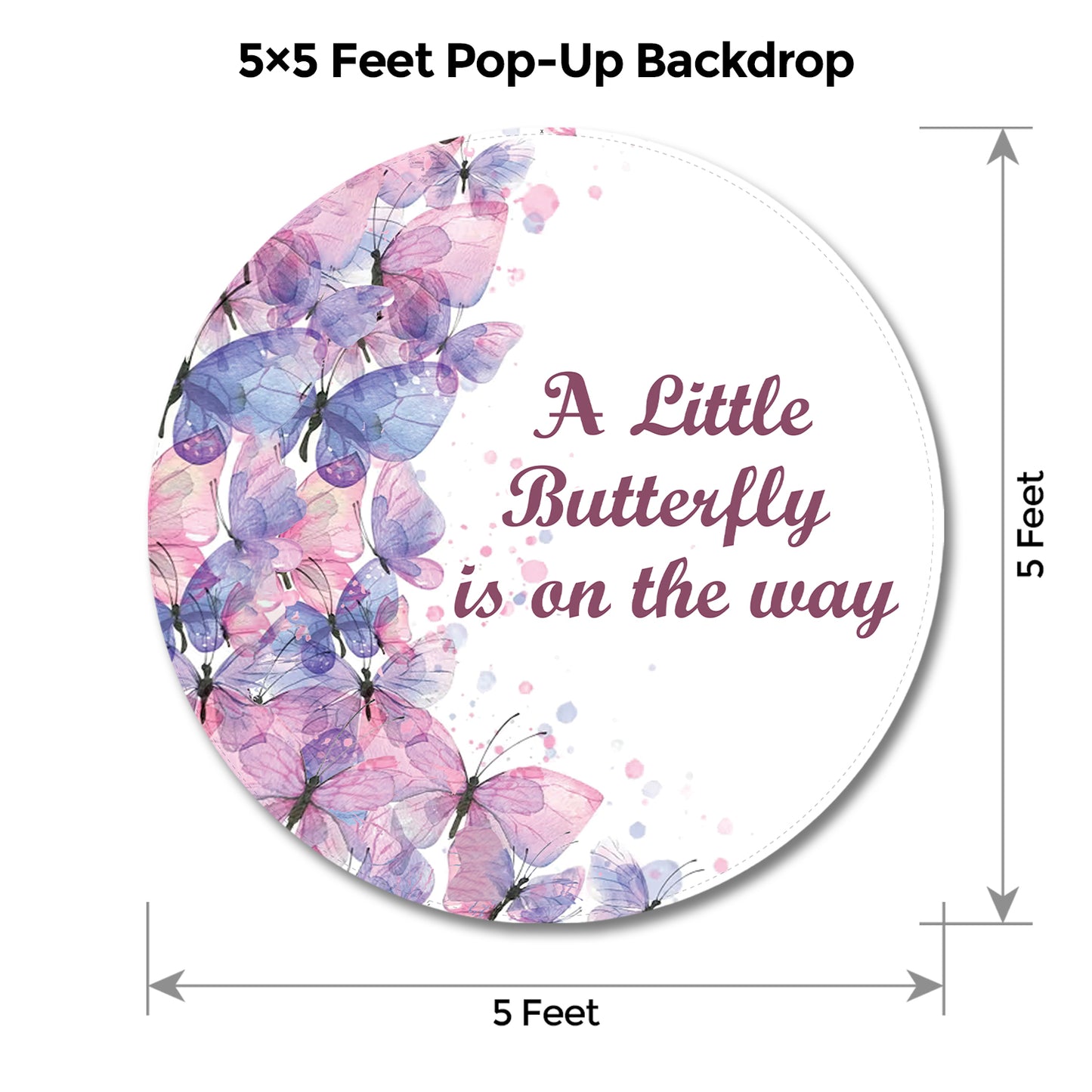 Butterfly Peach and Lavender Popup Premium Package