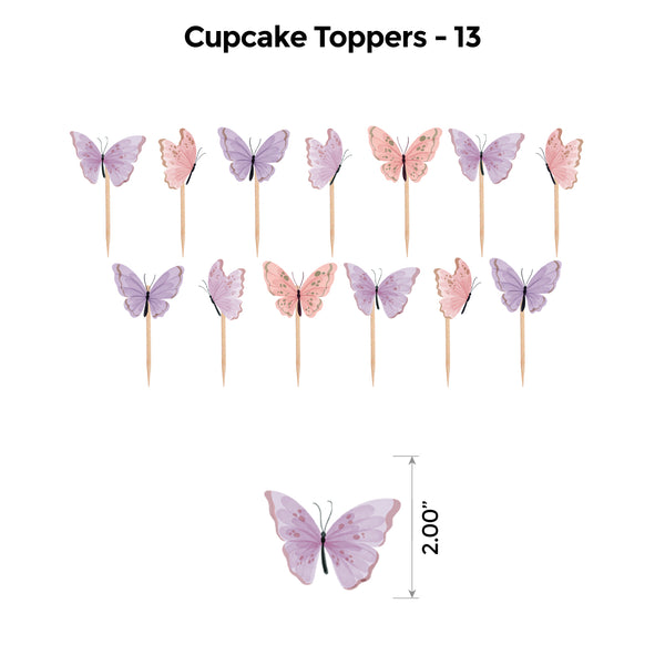 Butterfly Peach and Lavender Popup Luxury Package