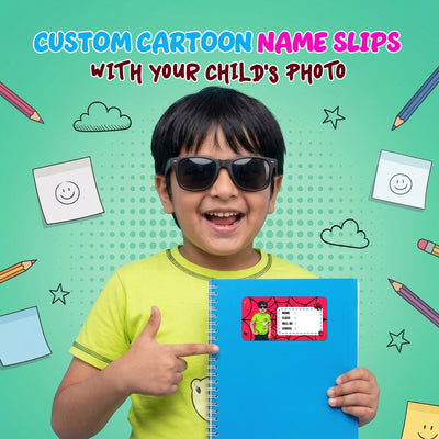 Personalised Waterproof Kids Name Slips