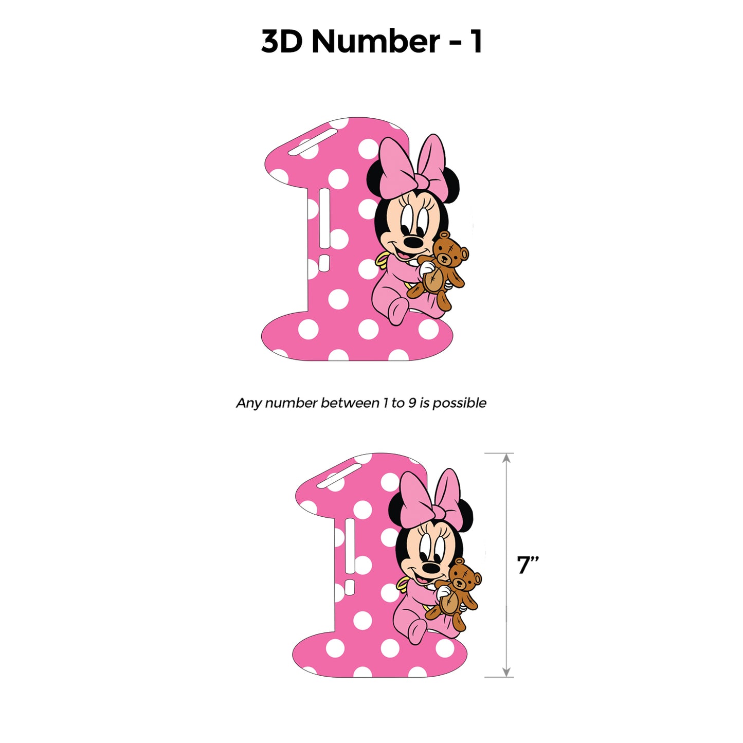 Baby Minnie Mouse Popup Luxury Package