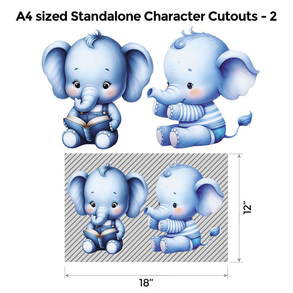 Elephant Blue and Grey Popup Luxury Package