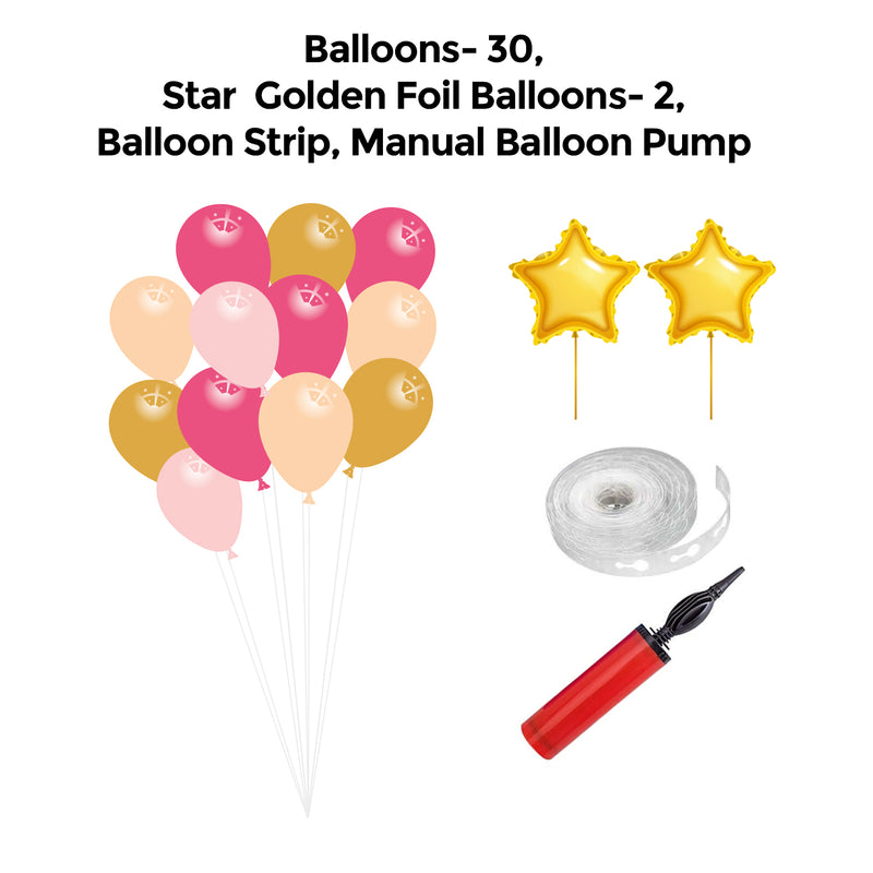 Bridal Shower Pink and Golden Popup Classic Package