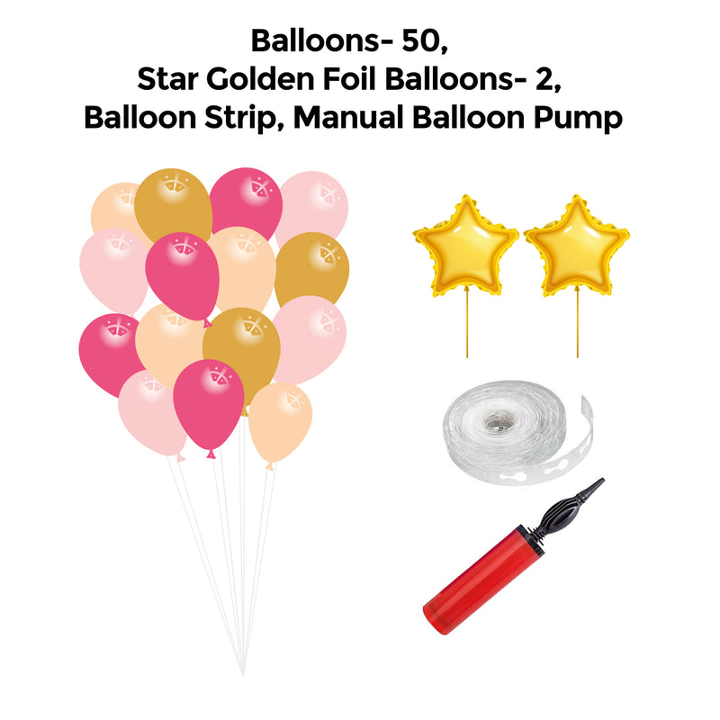 Bridal Shower Pink and Golden Premium Package