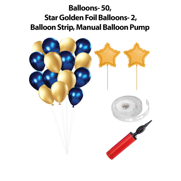 Prince Blue and Gold Popup Premium Package