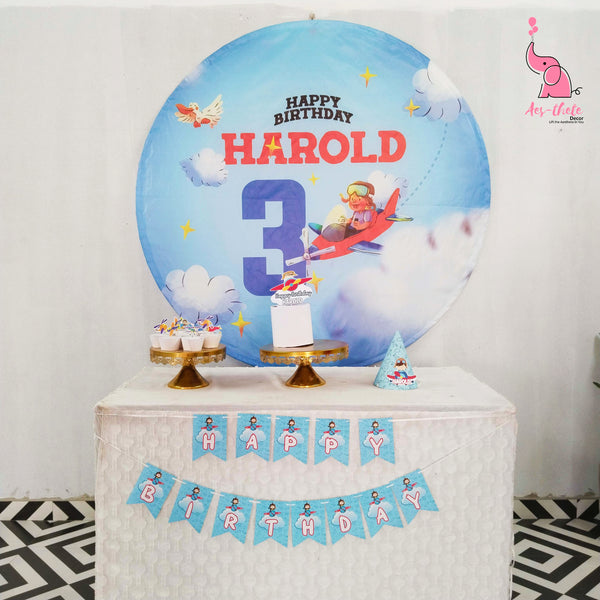 Aeroplane & Hot Air Balloon premium