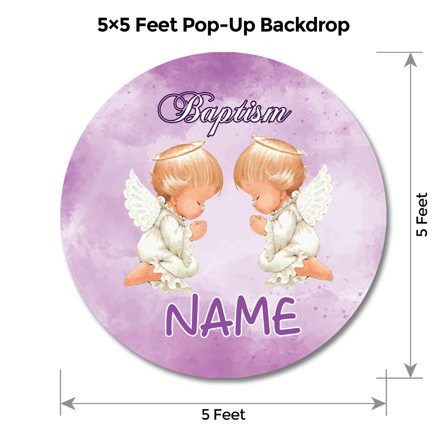 Angel Purple Popup Backdrop