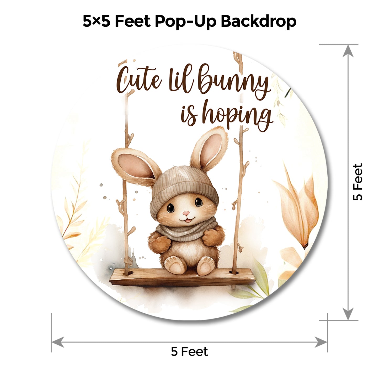 Bunny Brown Popup Backdrop