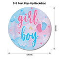 Pink Blue Popup Backdrop