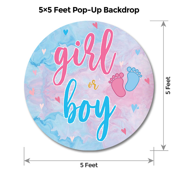 Pink Blue Popup Premium Package