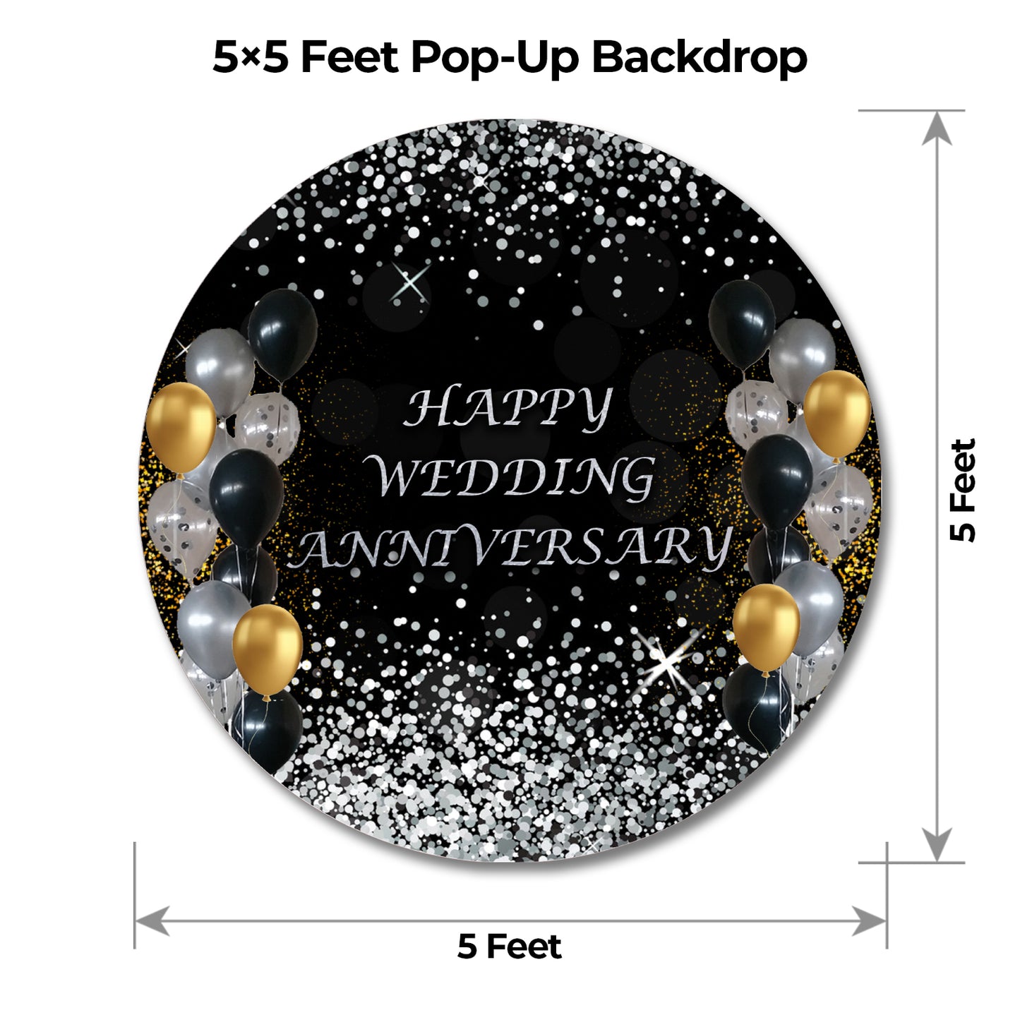 Black Gold and Silver Popup Premium Package