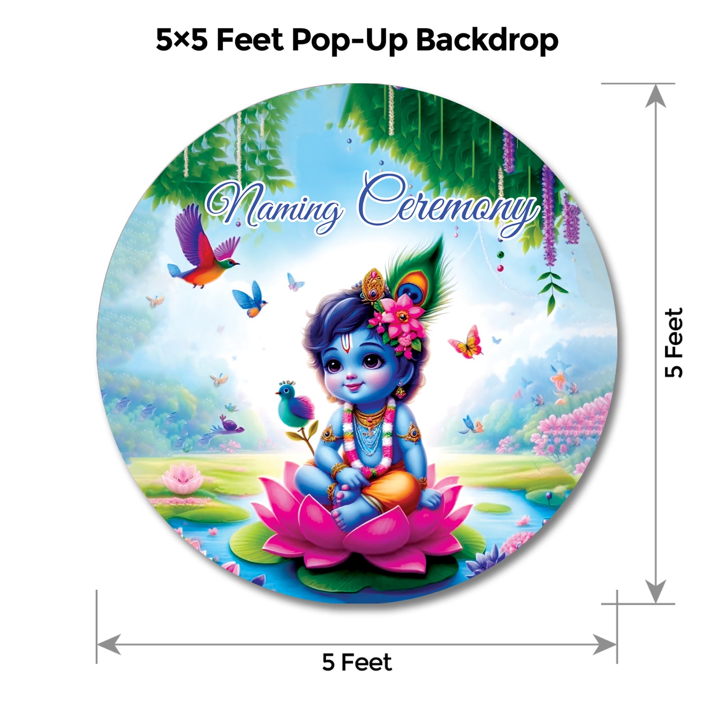 Krishna Popup Backdrop