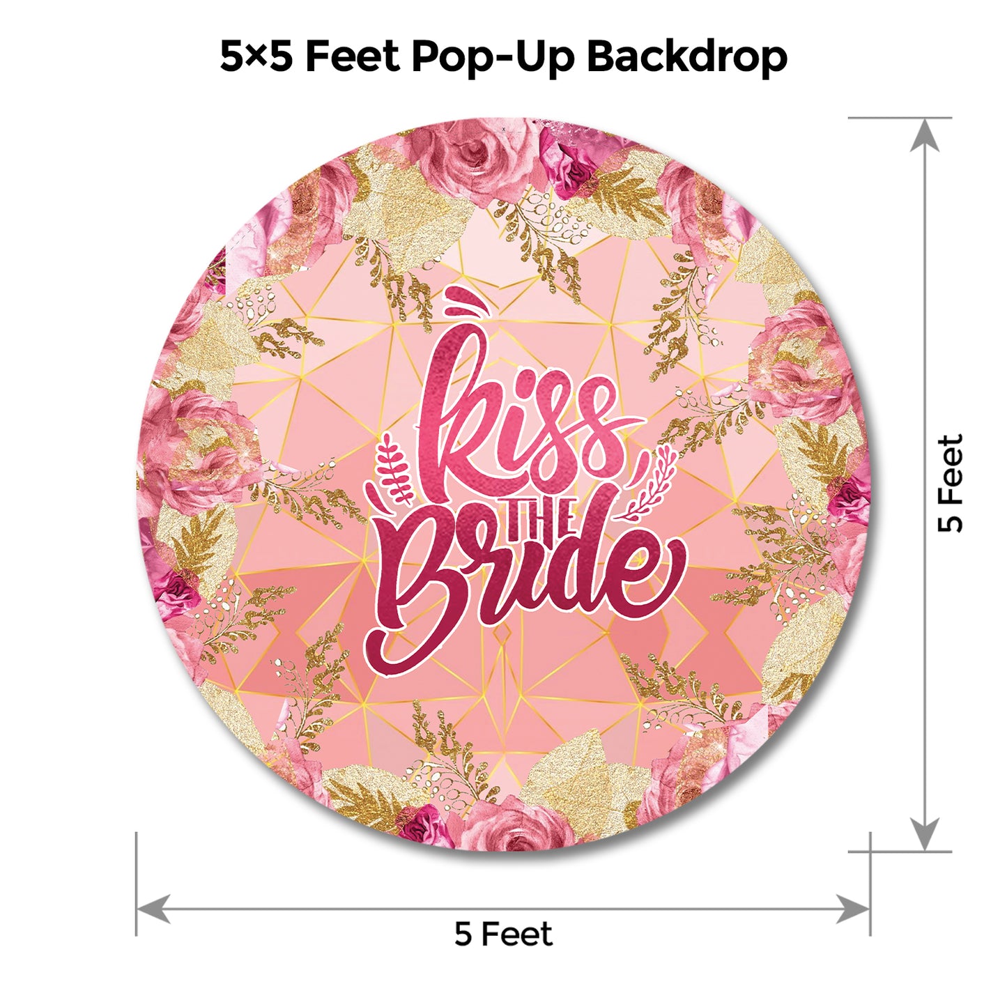 Bridal Shower Pink and Golden Popup Classic Package