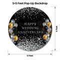 Black Gold and Silver Popup Backdrop