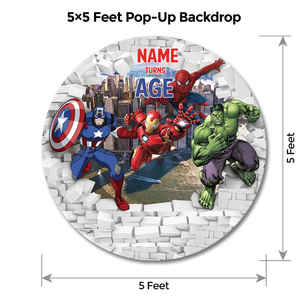Superhero Avengers Popup Classic Package