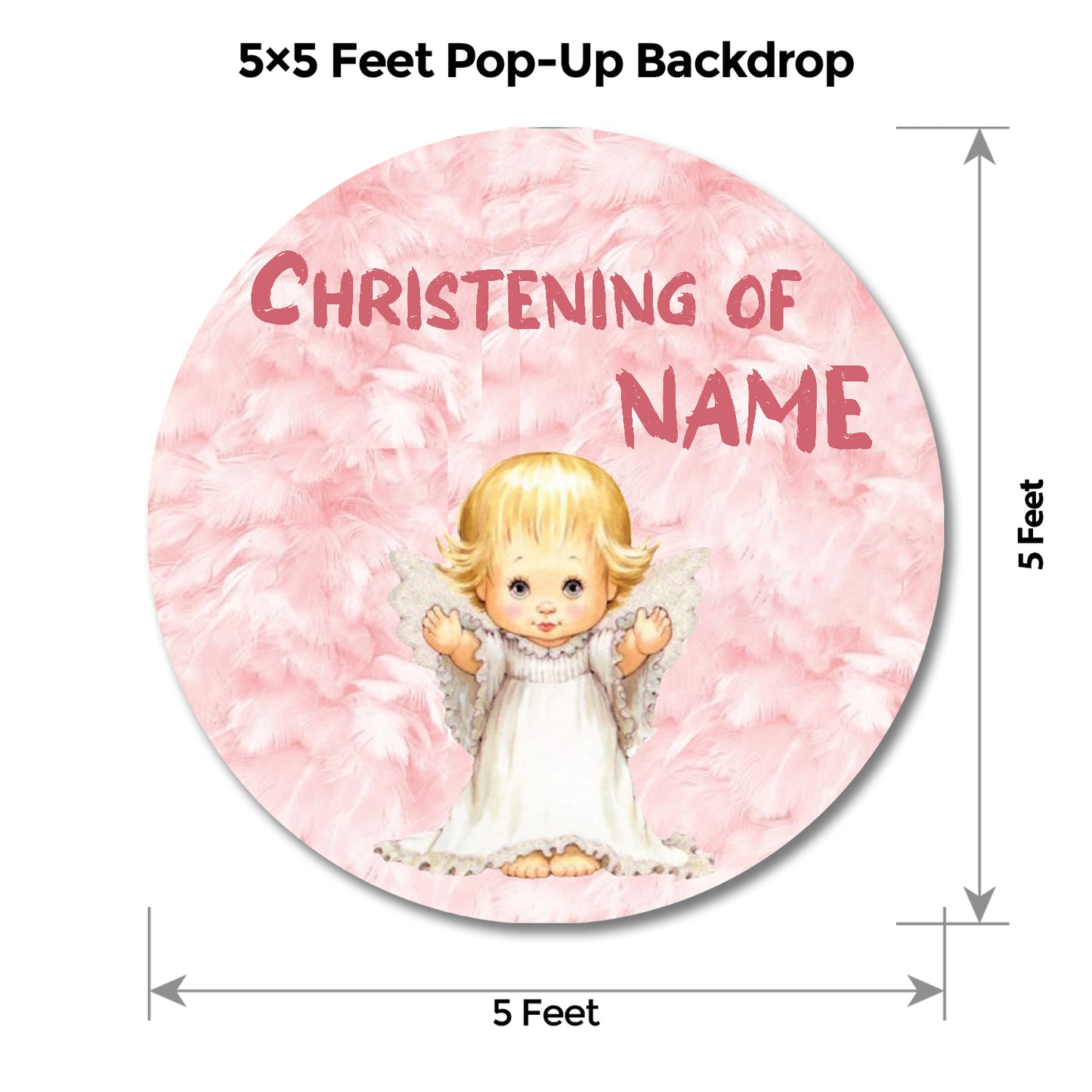 Angel Pink Popup Backdrop